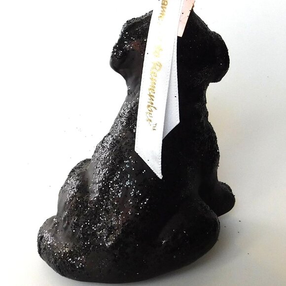 Dog Bone Theme Glass Ornament Lot- Ornaments to Remember Metallic Labrador - Picture 10 of 10